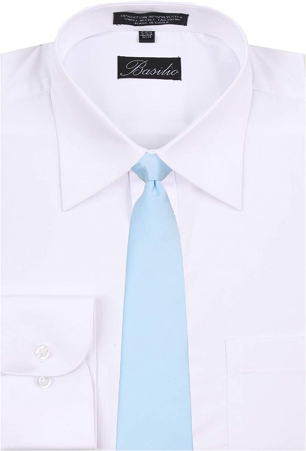 Mens Solid Color Clip On Easy to Remove Clip Necktie Ties - Image 9